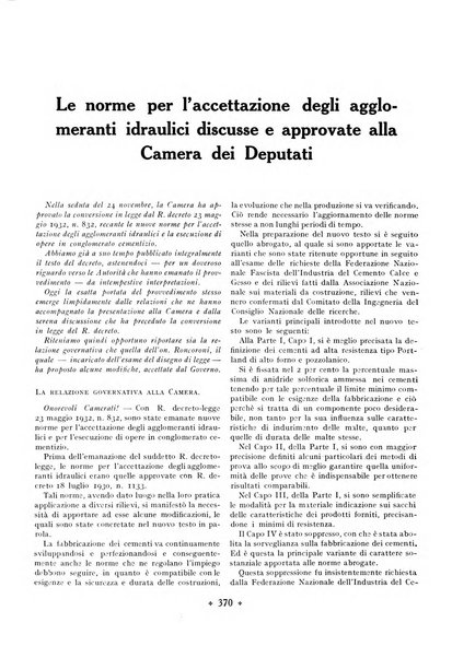 L'industria italiana del cemento rivista della Società incremento applicazioni cemento