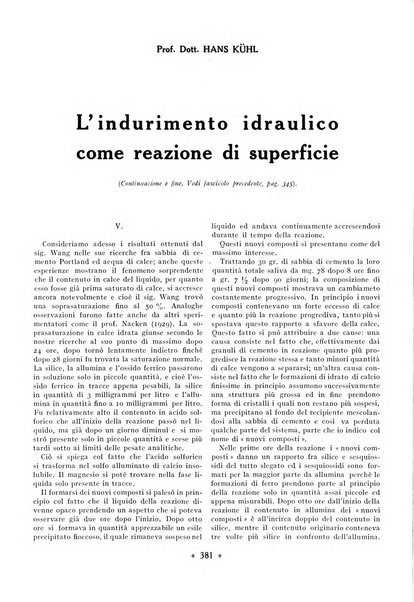 L'industria italiana del cemento rivista della Società incremento applicazioni cemento