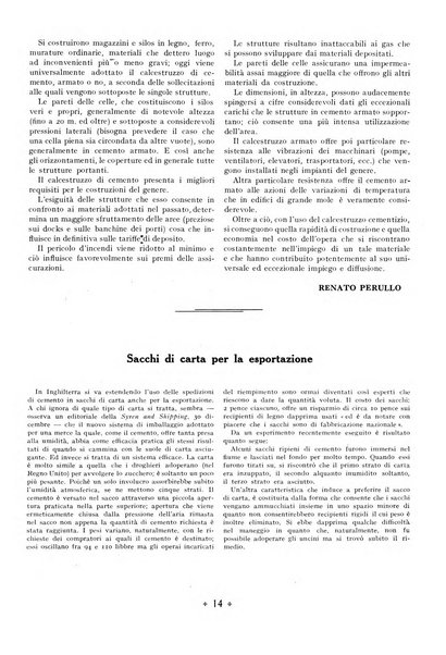 L'industria italiana del cemento rivista della Società incremento applicazioni cemento