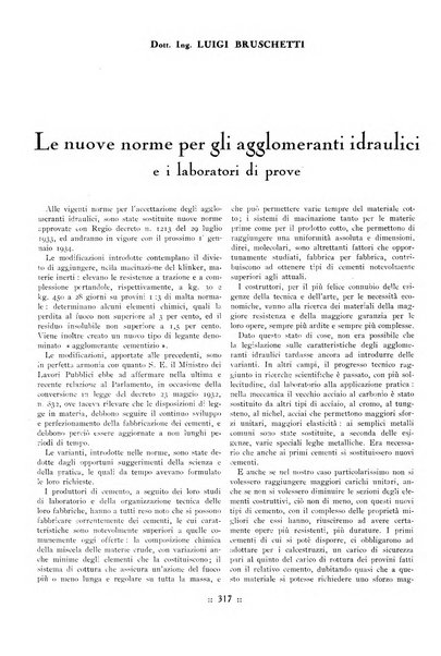 L'industria italiana del cemento rivista della Società incremento applicazioni cemento