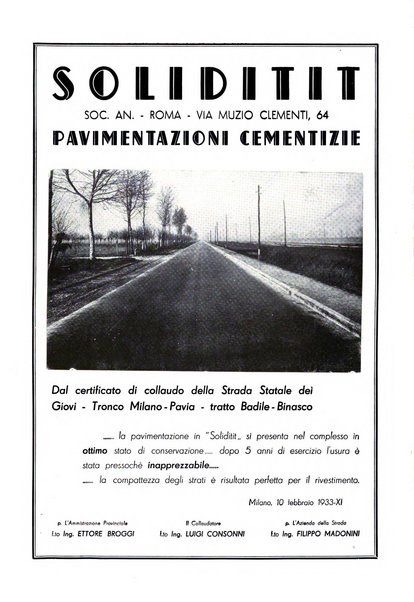 L'industria italiana del cemento rivista della Società incremento applicazioni cemento