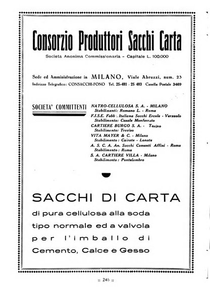 L'industria italiana del cemento rivista della Società incremento applicazioni cemento