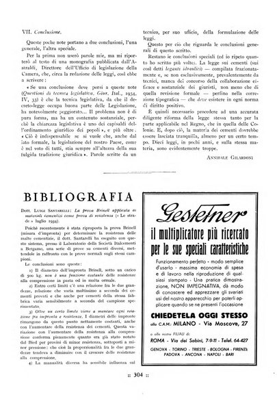 L'industria italiana del cemento rivista della Società incremento applicazioni cemento