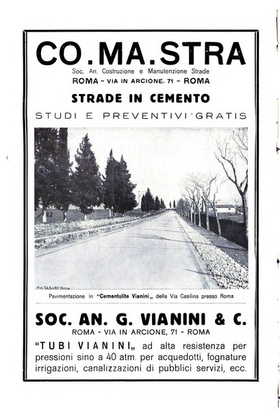 L'industria italiana del cemento rivista della Società incremento applicazioni cemento