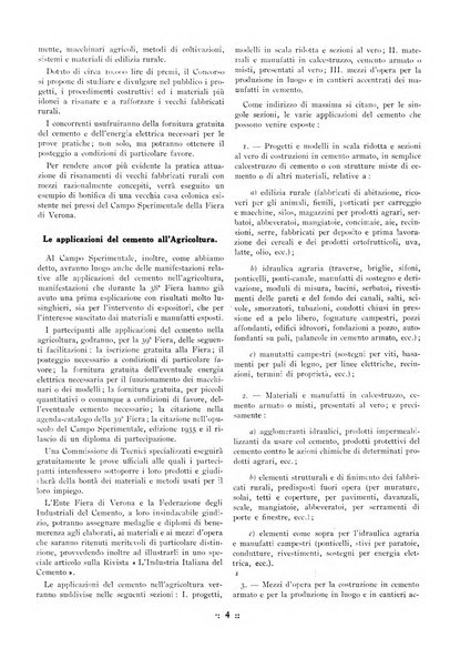 L'industria italiana del cemento rivista della Società incremento applicazioni cemento