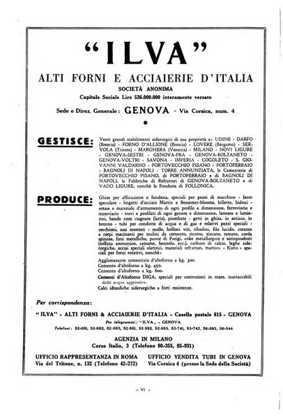 L'industria italiana del cemento rivista della Società incremento applicazioni cemento