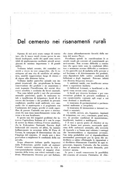 L'industria italiana del cemento rivista della Società incremento applicazioni cemento