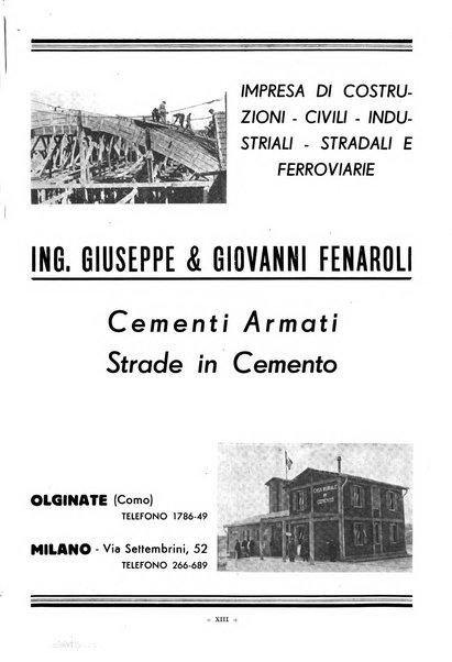 L'industria italiana del cemento rivista della Società incremento applicazioni cemento