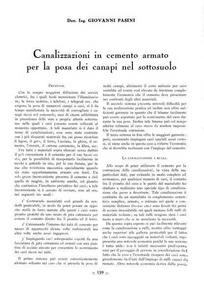 L'industria italiana del cemento rivista della Società incremento applicazioni cemento