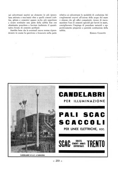 L'industria italiana del cemento rivista della Società incremento applicazioni cemento