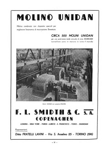 L'industria italiana del cemento rivista della Società incremento applicazioni cemento