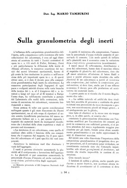 L'industria italiana del cemento rivista della Società incremento applicazioni cemento