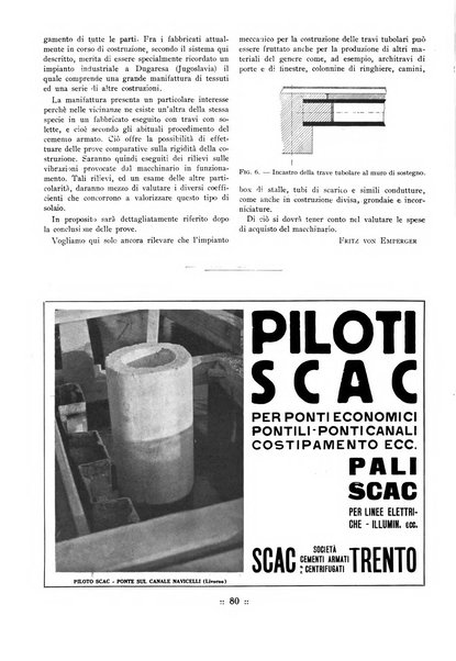 L'industria italiana del cemento rivista della Società incremento applicazioni cemento