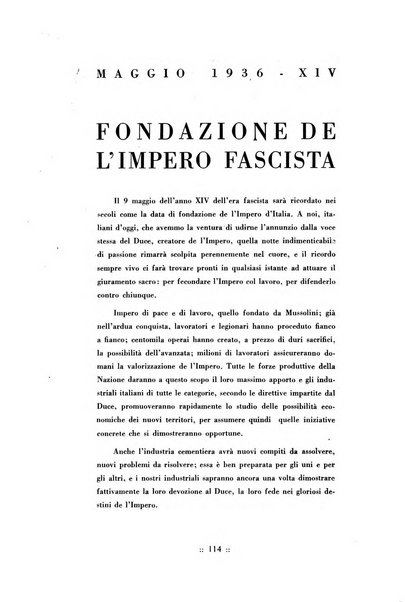 L'industria italiana del cemento rivista della Società incremento applicazioni cemento