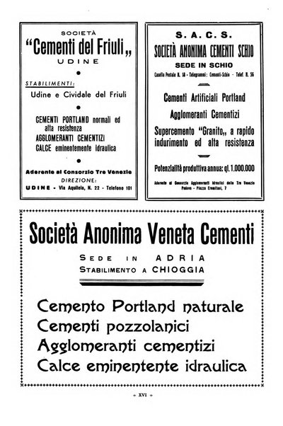 L'industria italiana del cemento rivista della Società incremento applicazioni cemento