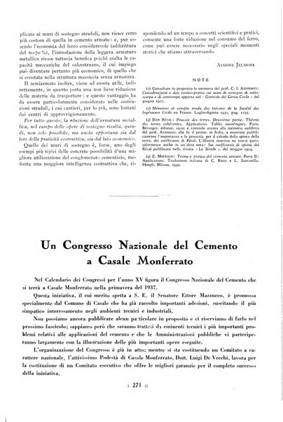 L'industria italiana del cemento rivista della Società incremento applicazioni cemento