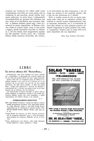 L'industria italiana del cemento rivista della Società incremento applicazioni cemento