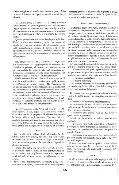 L'industria italiana del cemento rivista della Società incremento applicazioni cemento