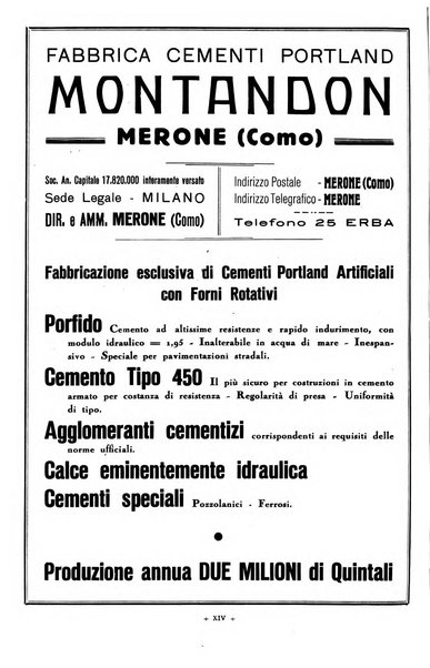 L'industria italiana del cemento rivista della Società incremento applicazioni cemento