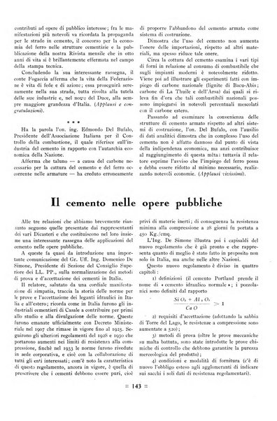 L'industria italiana del cemento rivista della Società incremento applicazioni cemento