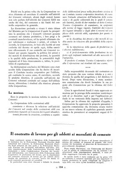 L'industria italiana del cemento rivista della Società incremento applicazioni cemento