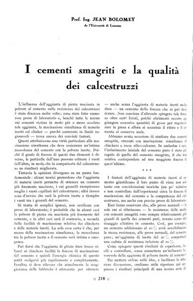 L'industria italiana del cemento rivista della Società incremento applicazioni cemento