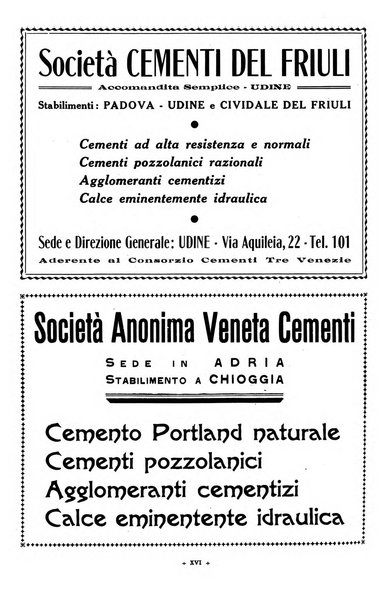 L'industria italiana del cemento rivista della Società incremento applicazioni cemento