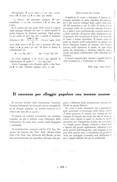 L'industria italiana del cemento rivista della Società incremento applicazioni cemento