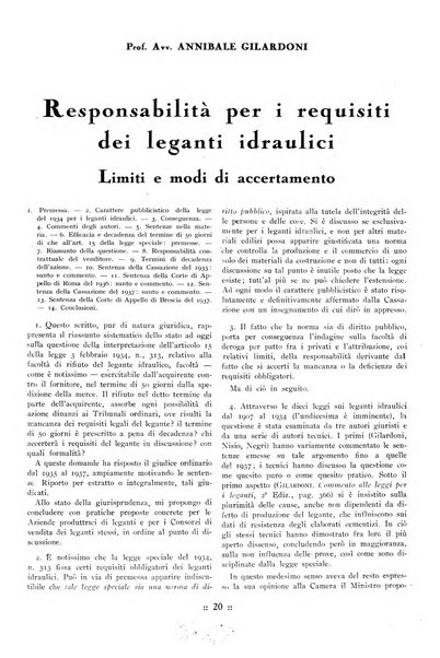 L'industria italiana del cemento rivista della Società incremento applicazioni cemento