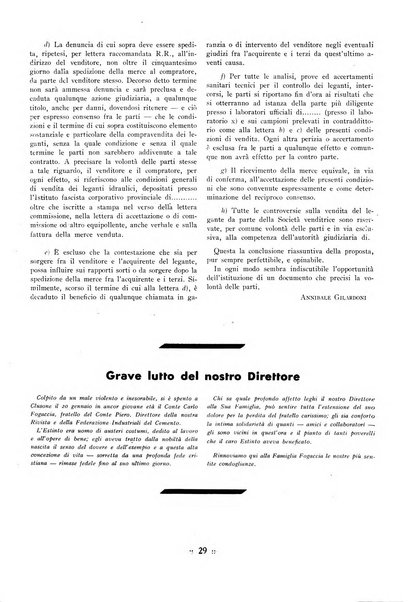 L'industria italiana del cemento rivista della Società incremento applicazioni cemento