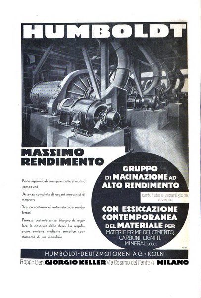 L'industria italiana del cemento rivista della Società incremento applicazioni cemento