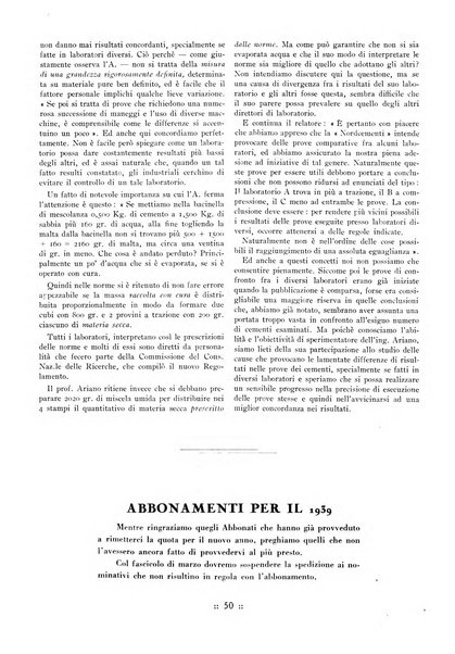 L'industria italiana del cemento rivista della Società incremento applicazioni cemento