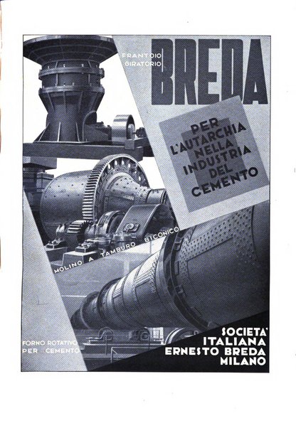 L'industria italiana del cemento rivista della Società incremento applicazioni cemento