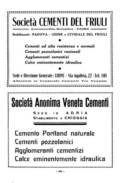 L'industria italiana del cemento rivista della Società incremento applicazioni cemento