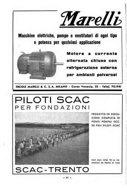 L'industria italiana del cemento rivista della Società incremento applicazioni cemento