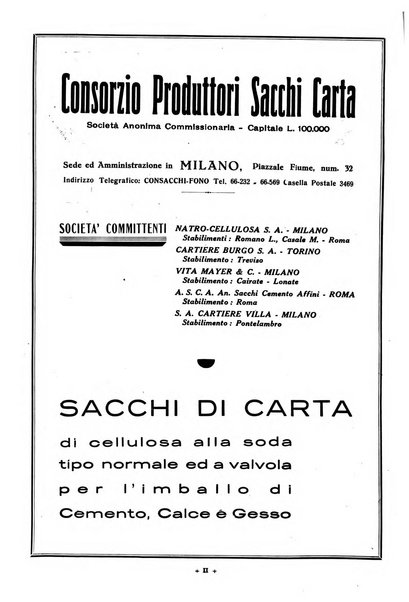 L'industria italiana del cemento rivista della Società incremento applicazioni cemento