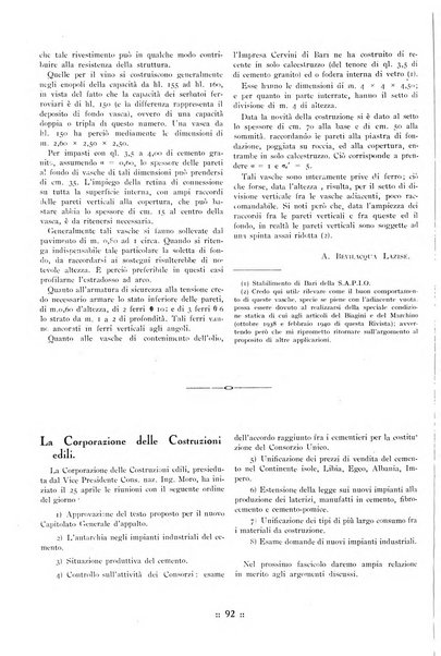 L'industria italiana del cemento rivista della Società incremento applicazioni cemento