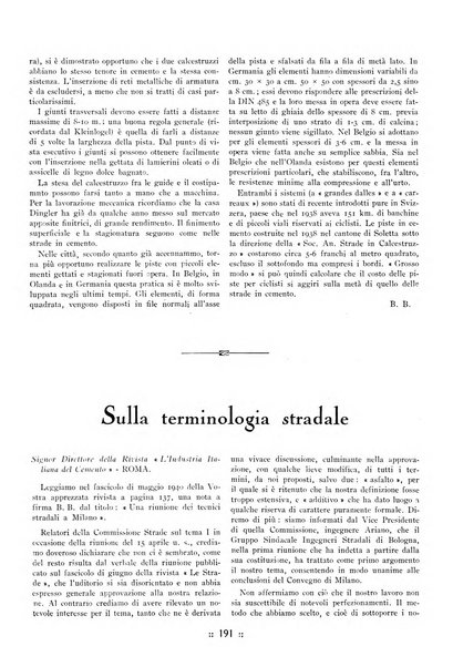 L'industria italiana del cemento rivista della Società incremento applicazioni cemento