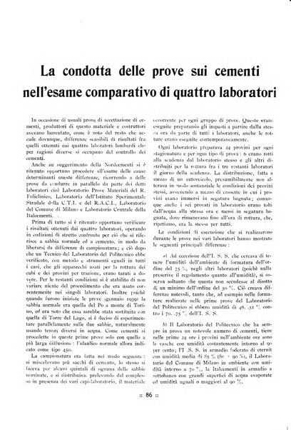 L'industria italiana del cemento rivista della Società incremento applicazioni cemento