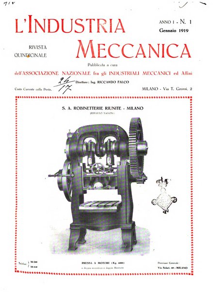 L'industria meccanica rivista quindicinale