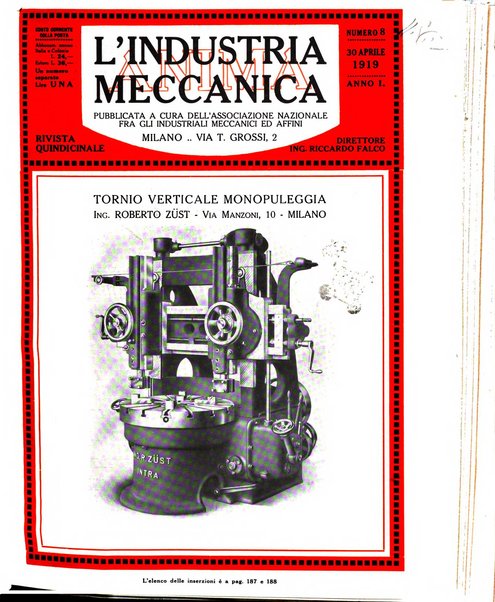 L'industria meccanica rivista quindicinale