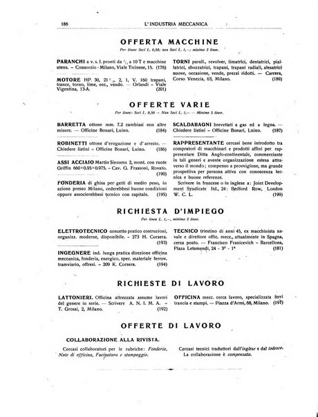 L'industria meccanica rivista quindicinale