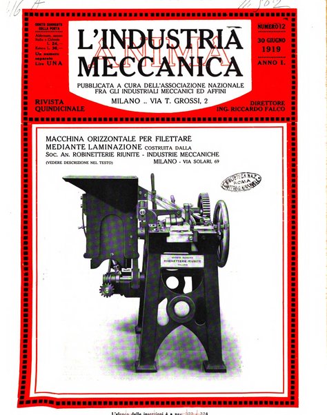 L'industria meccanica rivista quindicinale