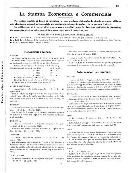 L'industria meccanica rivista quindicinale