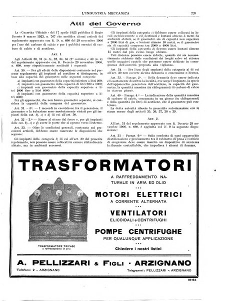 L'industria meccanica rivista quindicinale