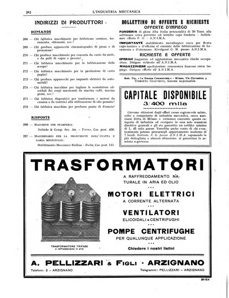 L'industria meccanica rivista quindicinale