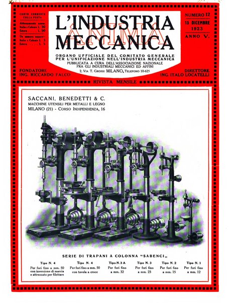 L'industria meccanica rivista quindicinale