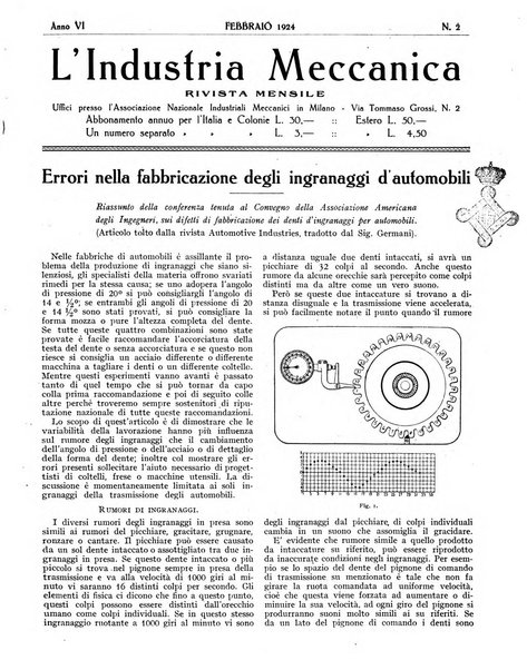 L'industria meccanica rivista quindicinale