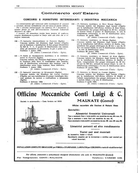 L'industria meccanica rivista quindicinale