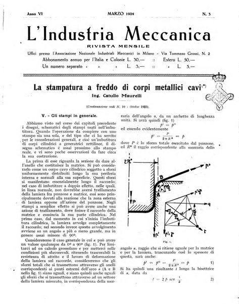 L'industria meccanica rivista quindicinale